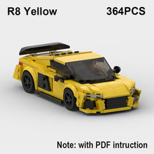 RS6 Avant R8 GT3 RS7 Speed Sports Car Building Blocks Toy